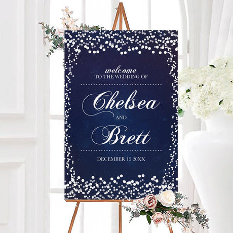 Silver Glitter Invitations - goprintplus