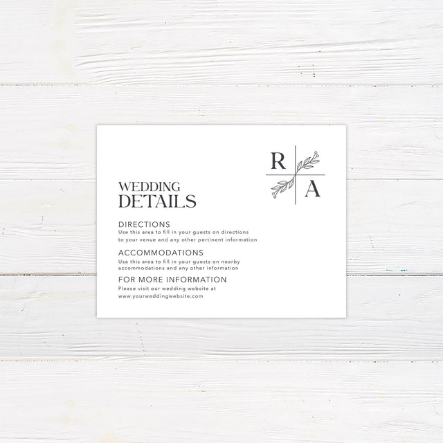 Simple Arch Details Card - goprintplus