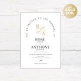 Simple Arch Foil Invitation - goprintplus