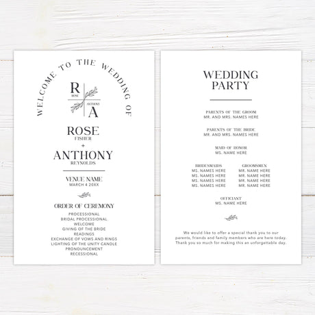 Simple Arch Invitations - goprintplus