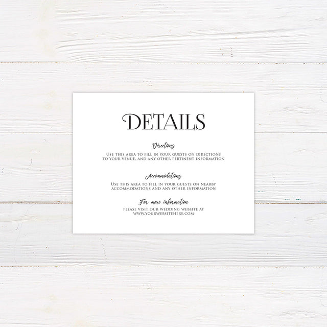 Simple Basic Details Card - goprintplus