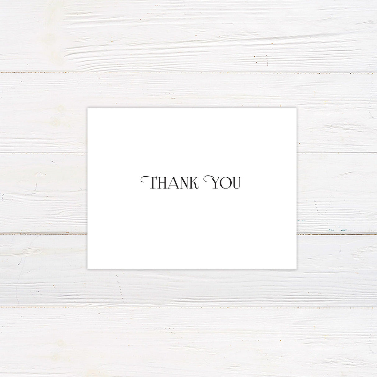 Simple Basic Thank You Card - goprintplus