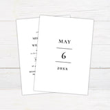 Simple Bold Minimalist Invitation - goprintplus