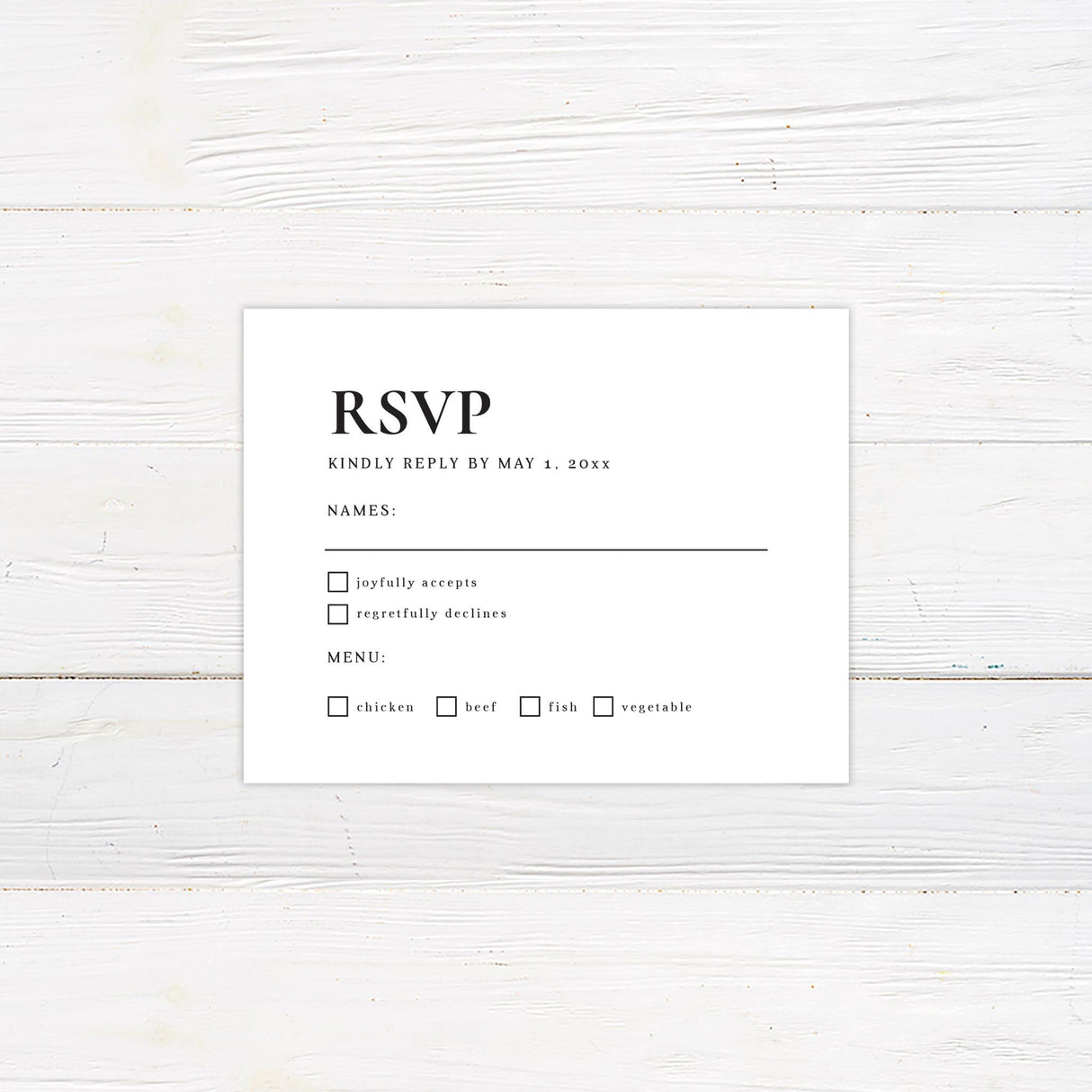 Simple Bold Minimalist Invitation - goprintplus