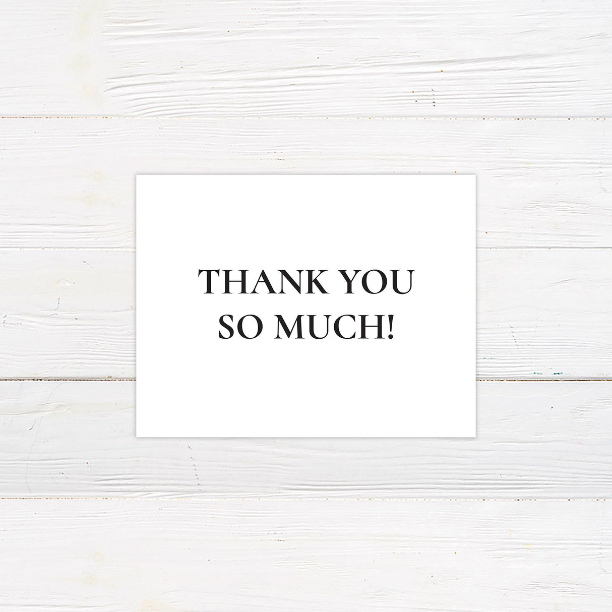 Simple Bold Minimalist Thank You Card | Go Print Plus – goprintplus