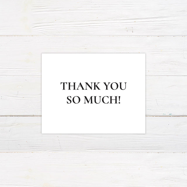 Simple Bold Minimalist Thank You Card - goprintplus