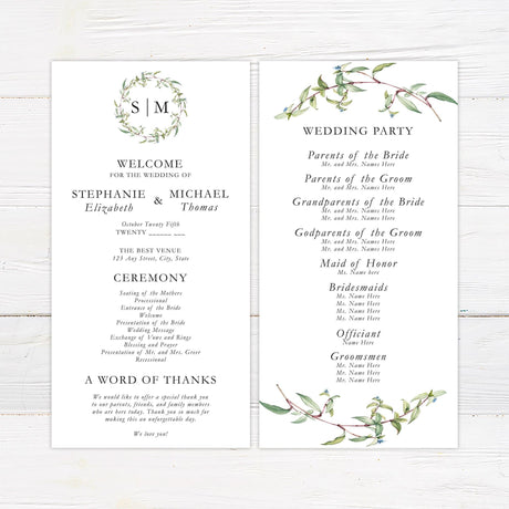 Simple Branches Invitations - goprintplus