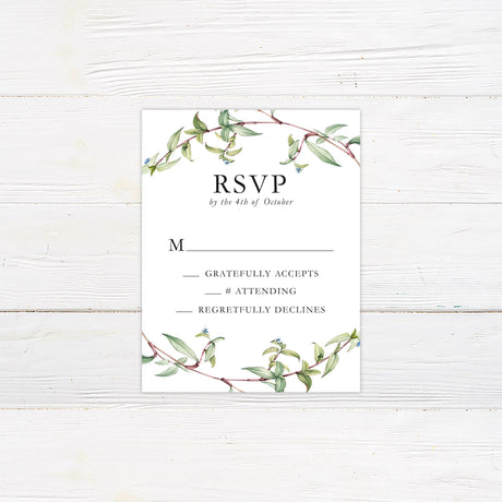 Simple Branches Invitations - goprintplus