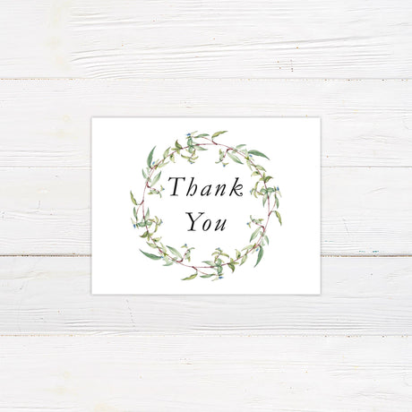 Simple Branches Thank You Card - goprintplus