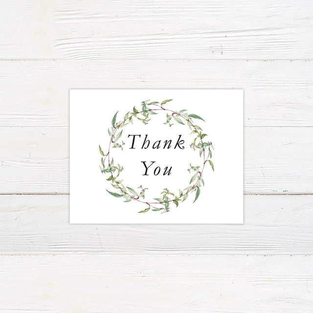 Simple Branches Thank You Card - goprintplus