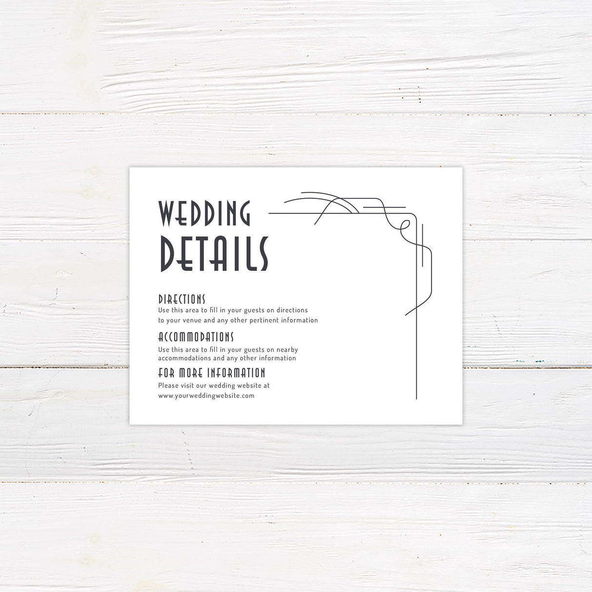 Simple Deco Invitations - goprintplus