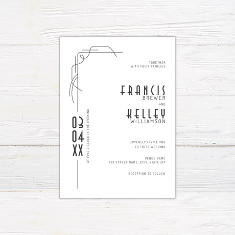 Simple Deco Invitations - goprintplus