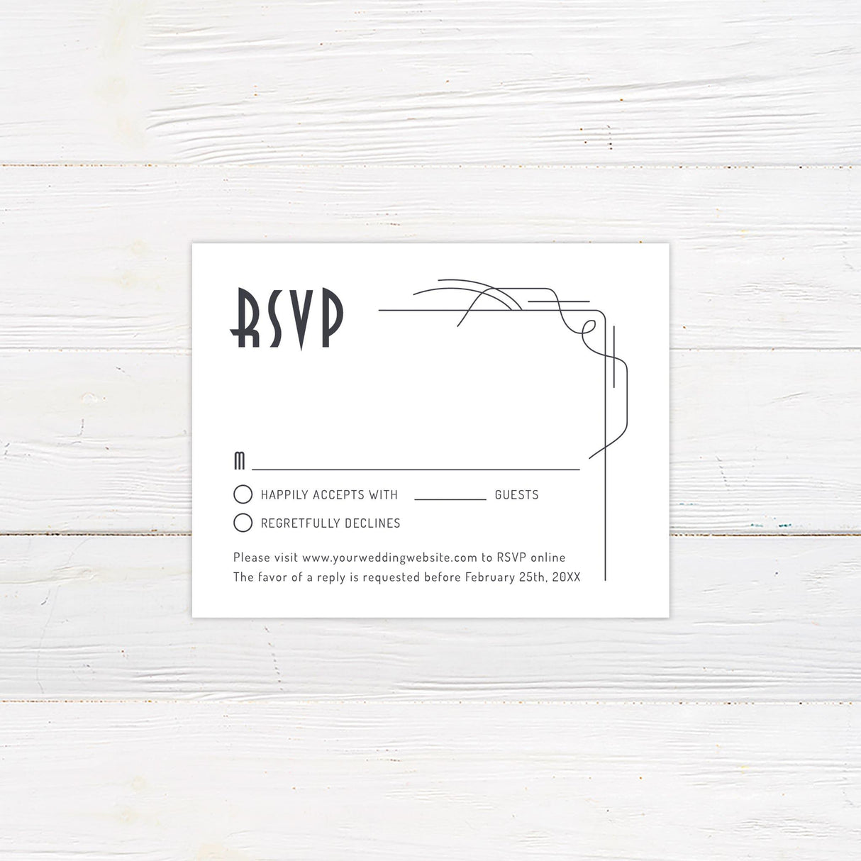 Simple Deco Invitations - goprintplus