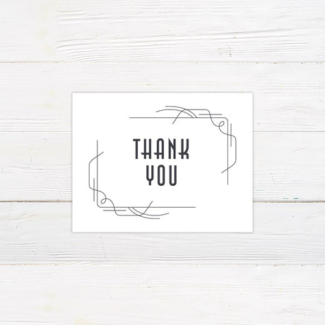 Simple Deco Thank You Card - goprintplus