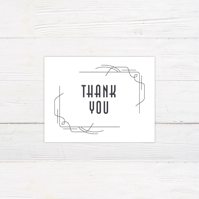 Simple Deco Thank You Card - goprintplus