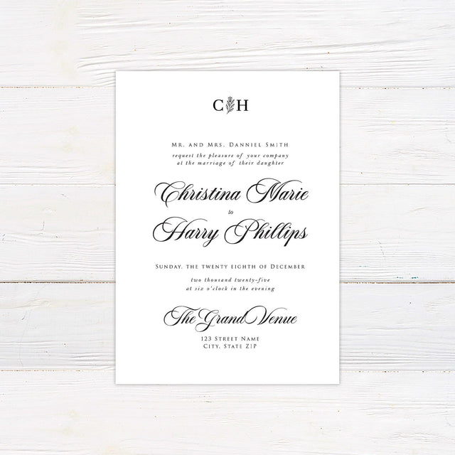 Simple Formal Invitations - goprintplus