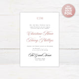 Simple Formal Foil Invitation - goprintplus