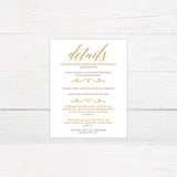 Simple Gold Invitations - goprintplus