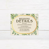 Simple Gold Eucalyptus Invitation - goprintplus