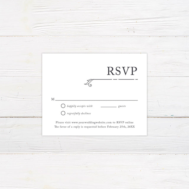 Simple Lines RSVP - goprintplus