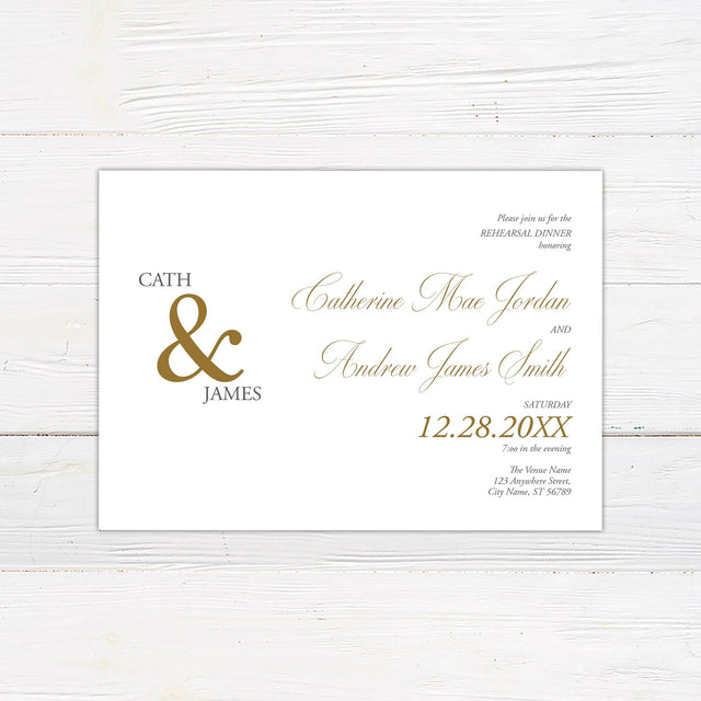 Simple Names Invitation - goprintplus