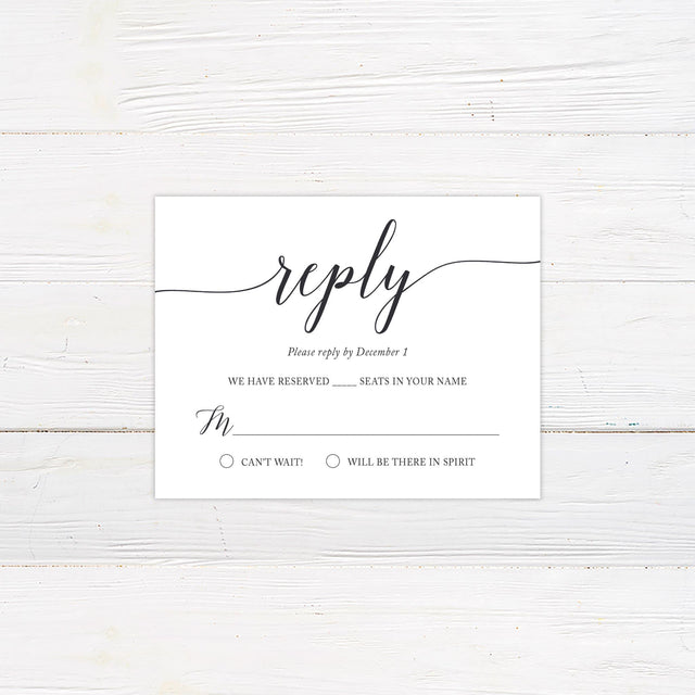 Simple Wedding RSVP - goprintplus