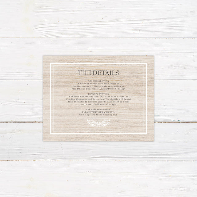 Simple Rustic Details Cards - goprintplus