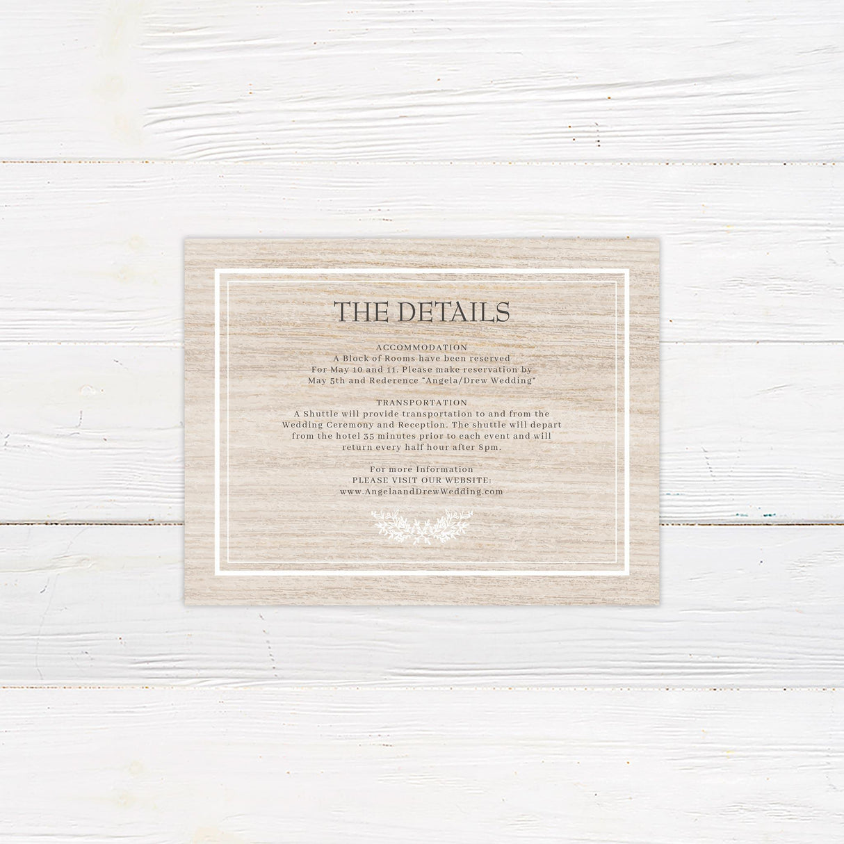 Simple Rustic Invitation - goprintplus