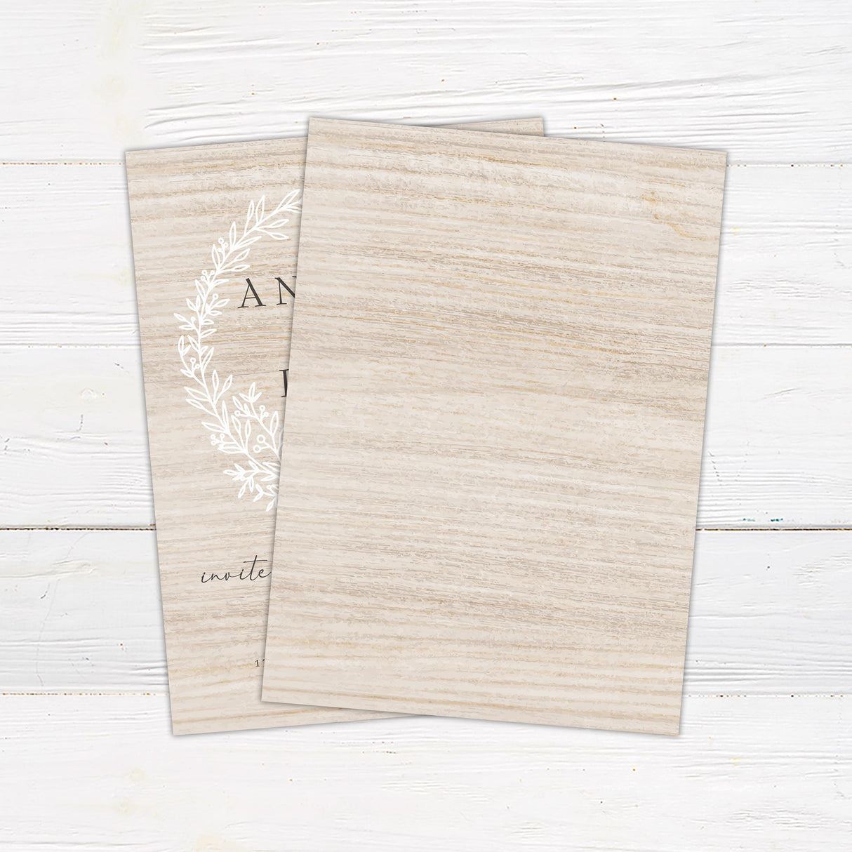 Simple Rustic Invitation - goprintplus