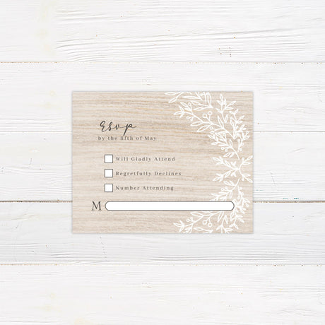 Simple Rustic RSVP - goprintplus