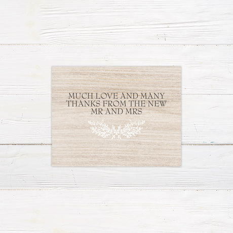 Simple Rustic Thank You Card - goprintplus