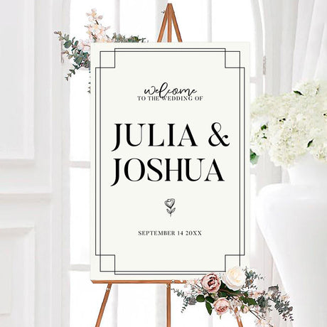 Simple Script Monochrome Invitations - goprintplus