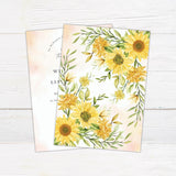 Simple Sunflower Invitations - goprintplus