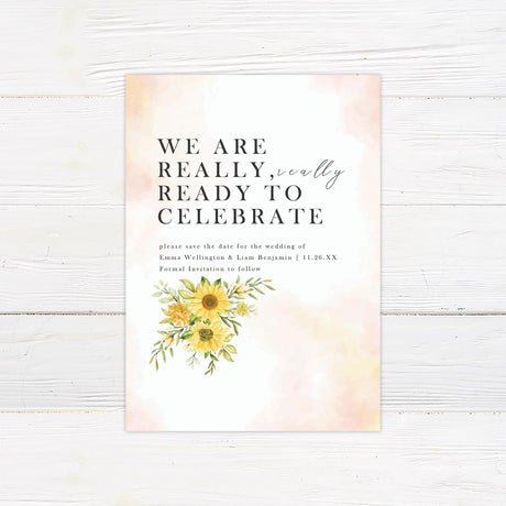 Simple Sunflower Invitations - goprintplus