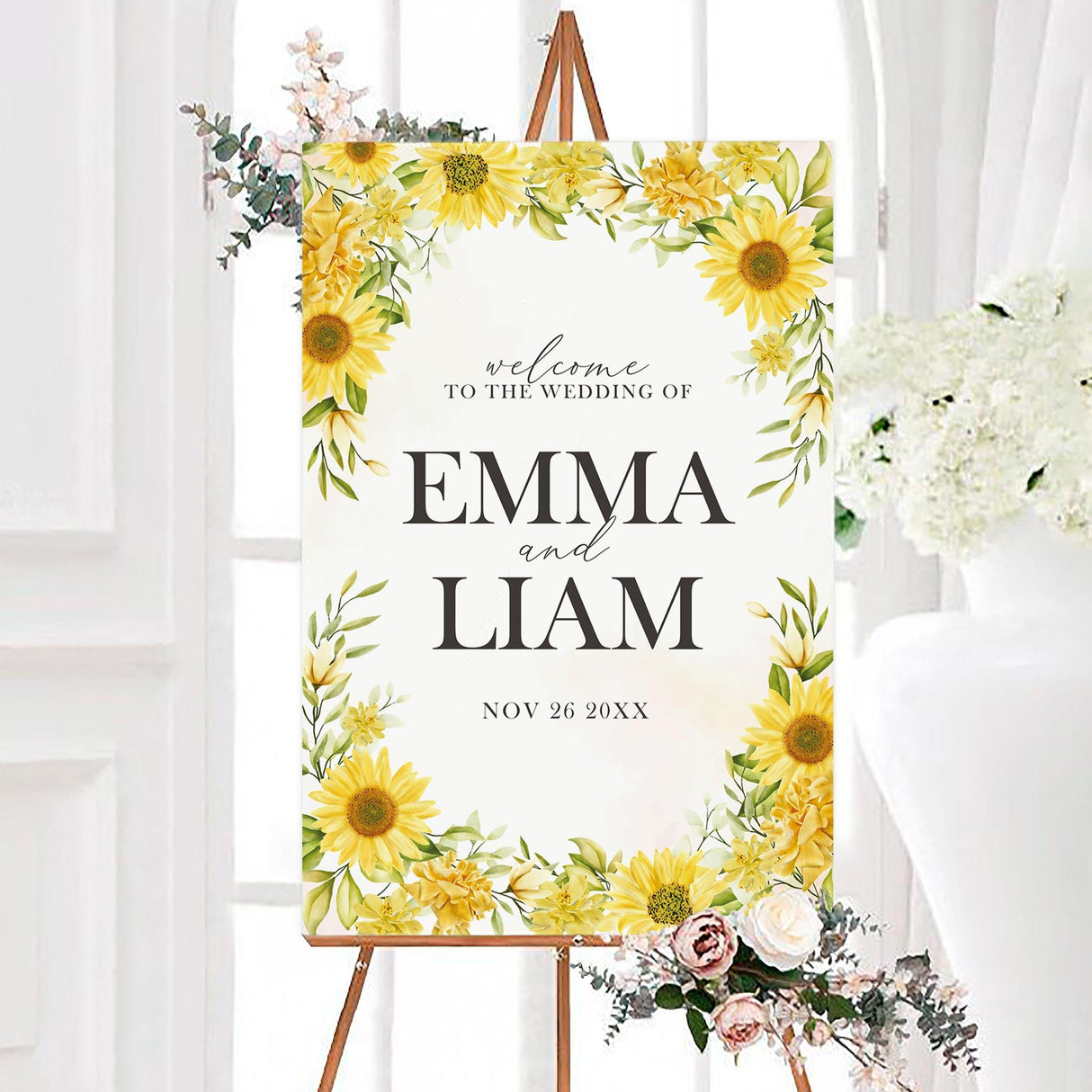 Simple Sunflower Invitations - goprintplus