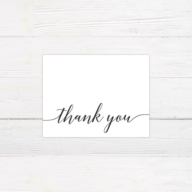 Simple Wedding Thank You Card - goprintplus