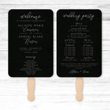 Specialty Paper Wedding or Event Program Fans