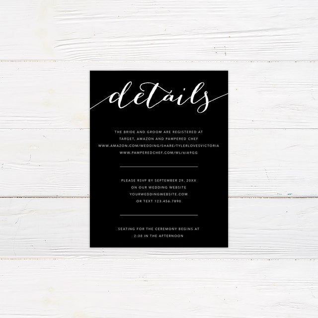 Simply Elegant Details Cards - goprintplus