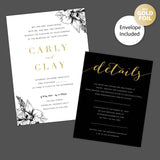 Simple Elegant Foil Invitation - goprintplus