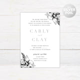 Simple Elegant Foil Invitation - goprintplus