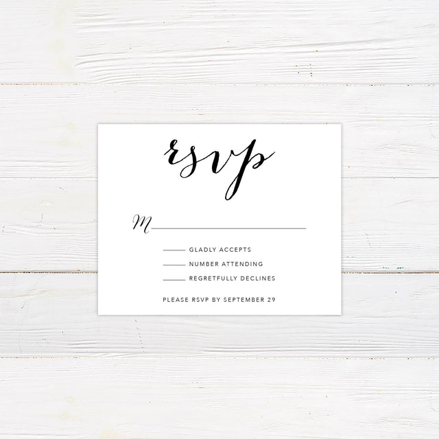 Simply Elegant RSVP - goprintplus