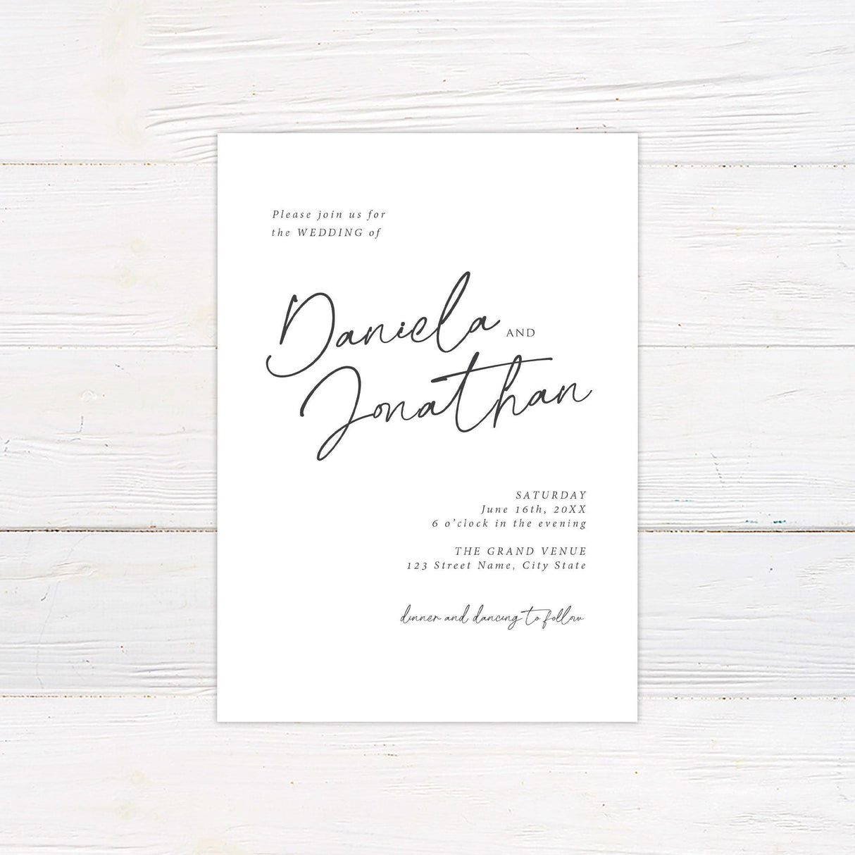 Simply Written Invitations - goprintplus