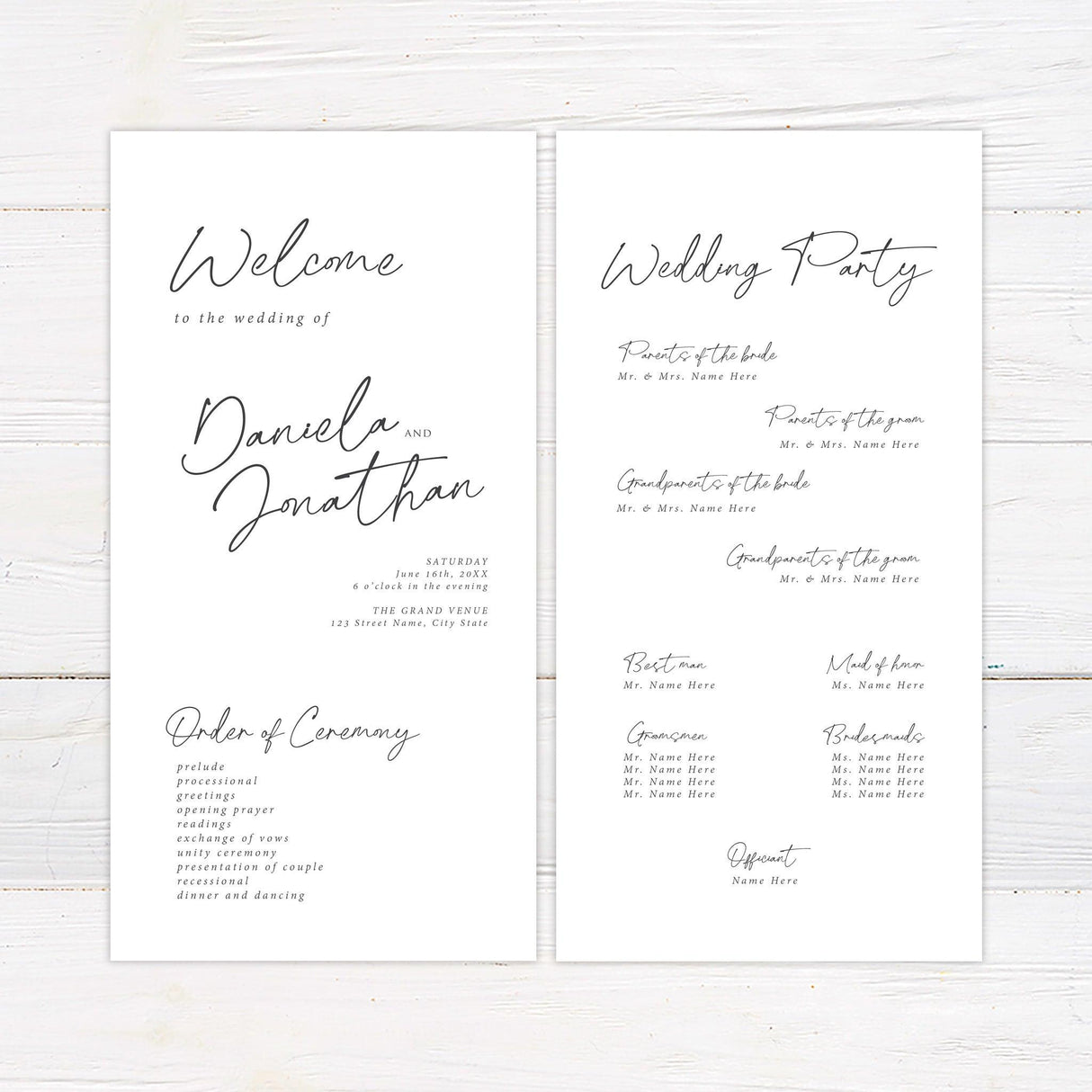 Simply Written Invitations - goprintplus