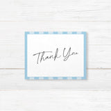 Simply Written Thank You Card with Ivory Stripe Border
