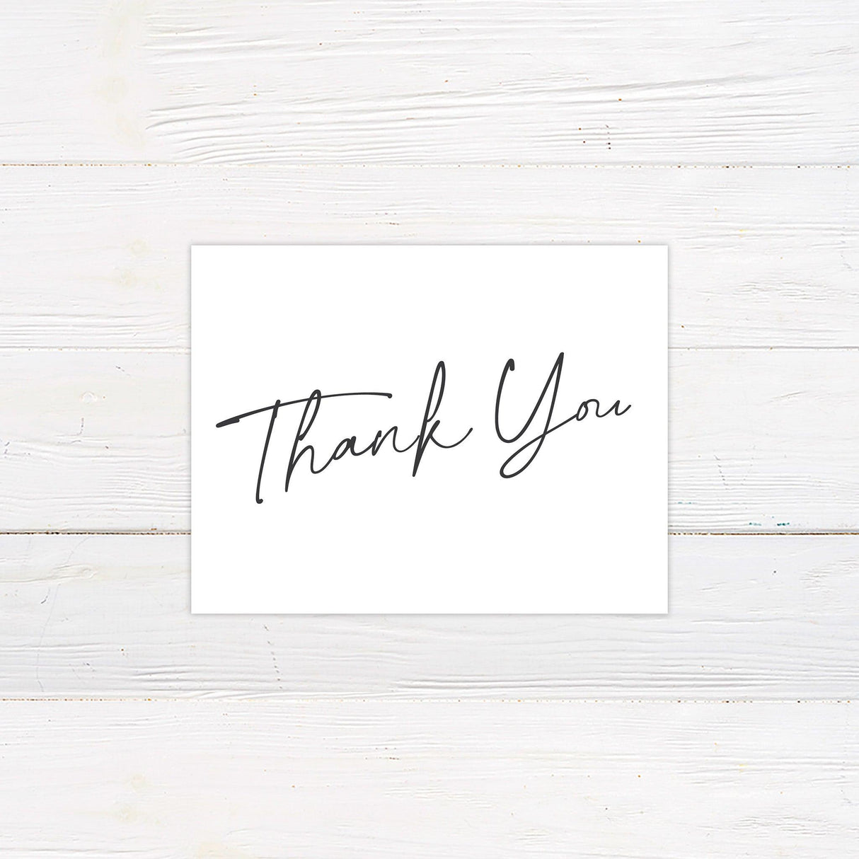 Simply Written Thank You Card - goprintplus