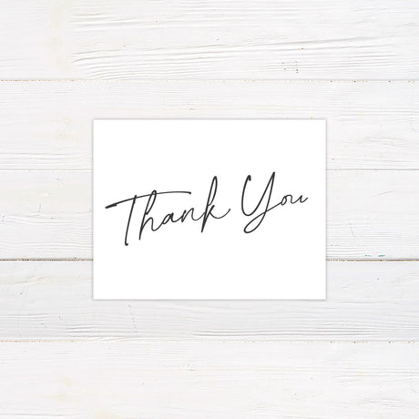 Simply Written Thank You Card - goprintplus