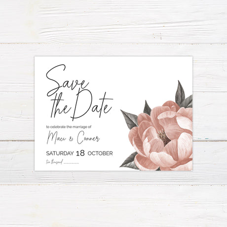 Single Bloom Invitations - goprintplus