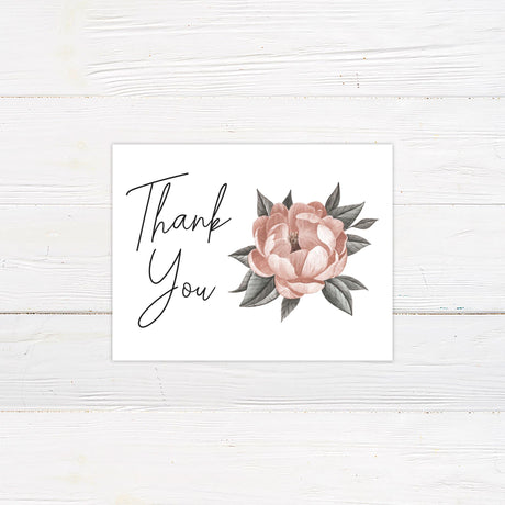 Single Bloom Thank You Card - goprintplus