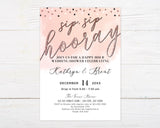 Sip Sip Hooray Invitation - goprintplus