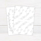 Sketched Vine Invitations - goprintplus